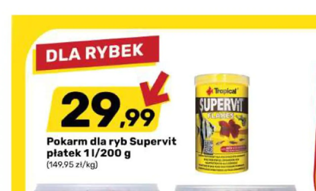 Pokarm dla ryb Supervit płatek 1l/200 g