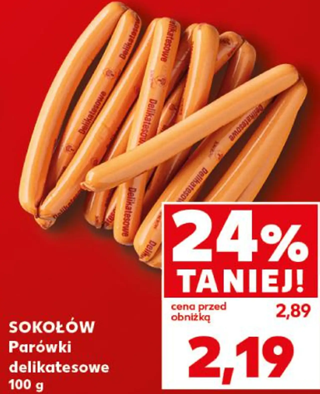 SOKOŁÓW Parówki delikatesowe 100 g