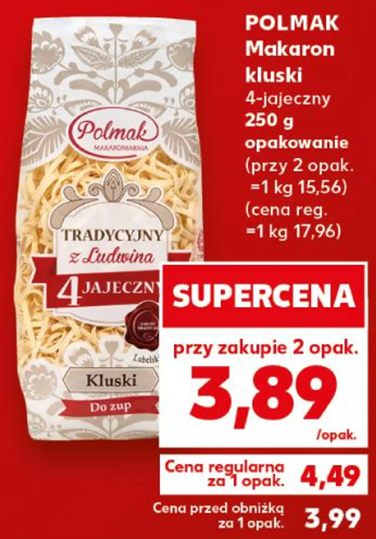 POLMAK Makaron kluski 4-jajeczny