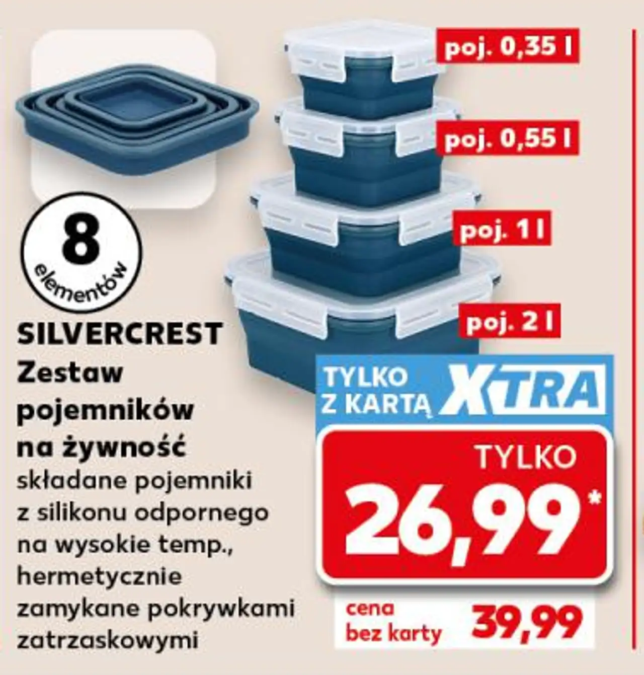 SILVERCREST Zestaw pojemników na żywność
