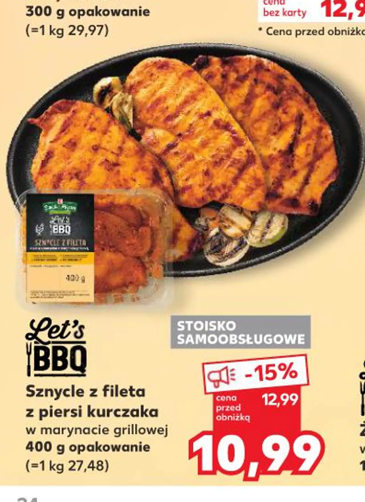 Let's BBQ Sznycle z fileta z piersi kurczaka w marynacie grillowej