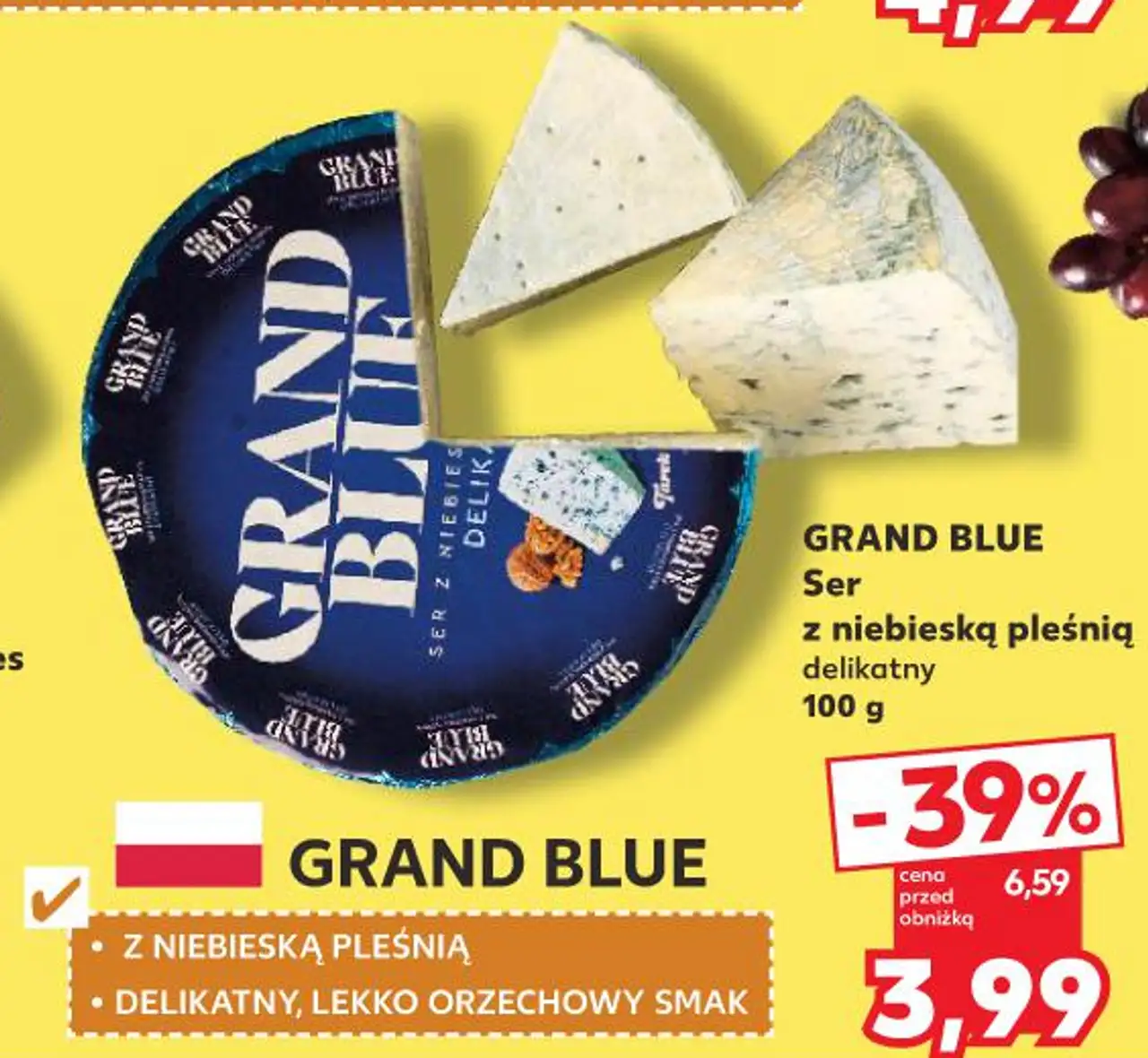 Grand Blue Ser z niebieską pleśnią delikatny