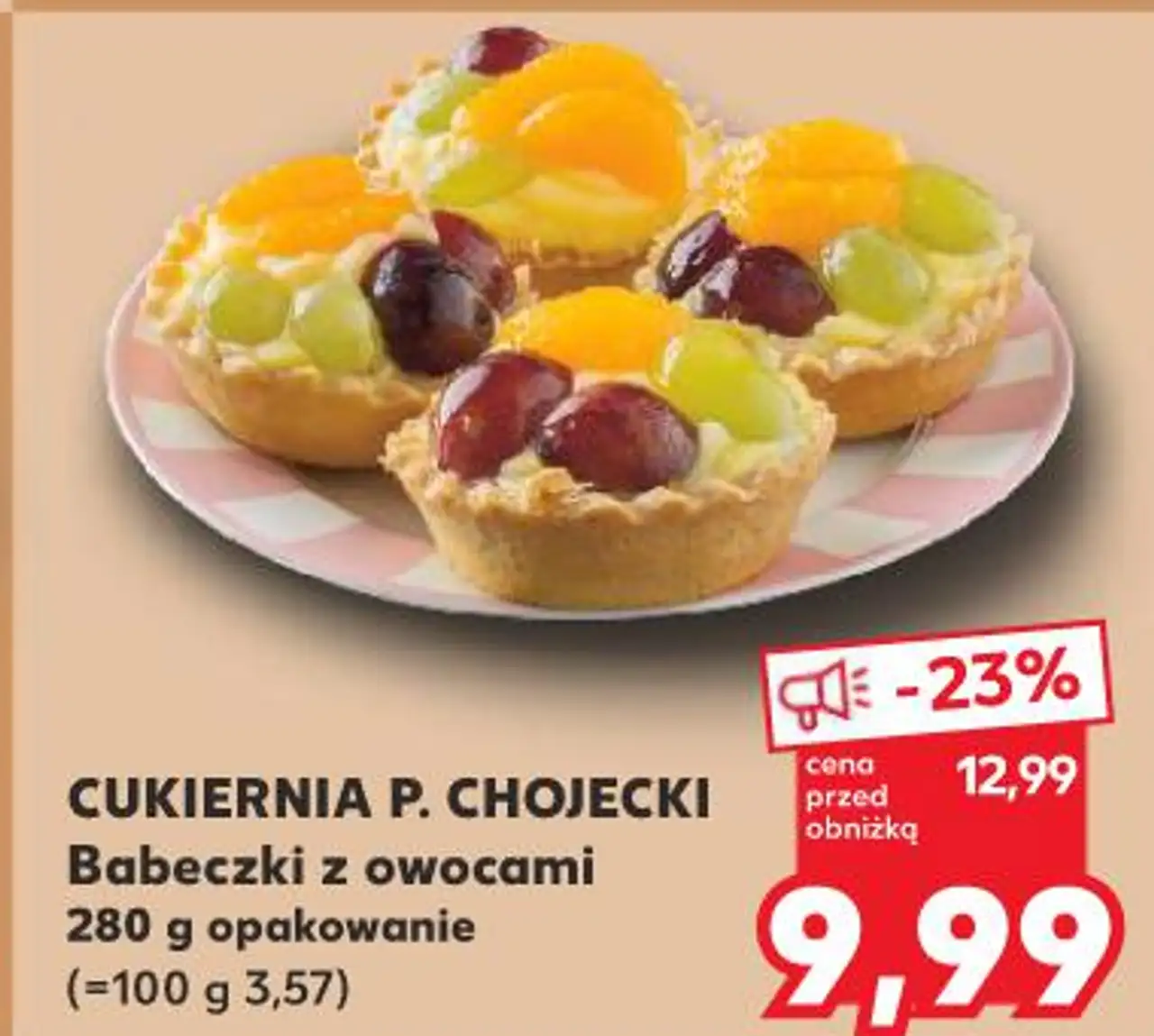 CUKIERNIA P. CHOJECKI Babeczki z owocami