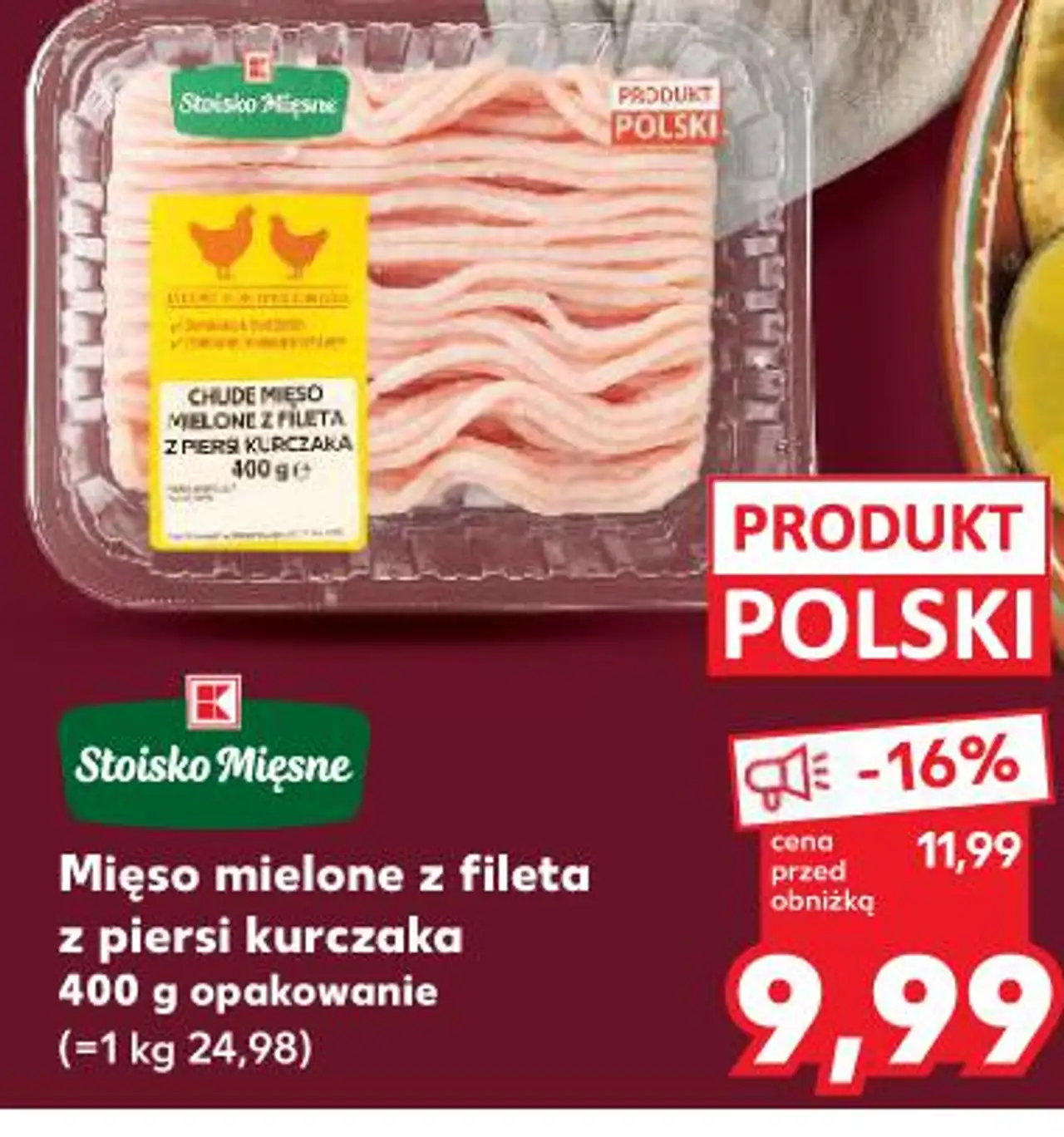 Stoisko Mięsne Mięso mielone z fileta z piersi kurczaka