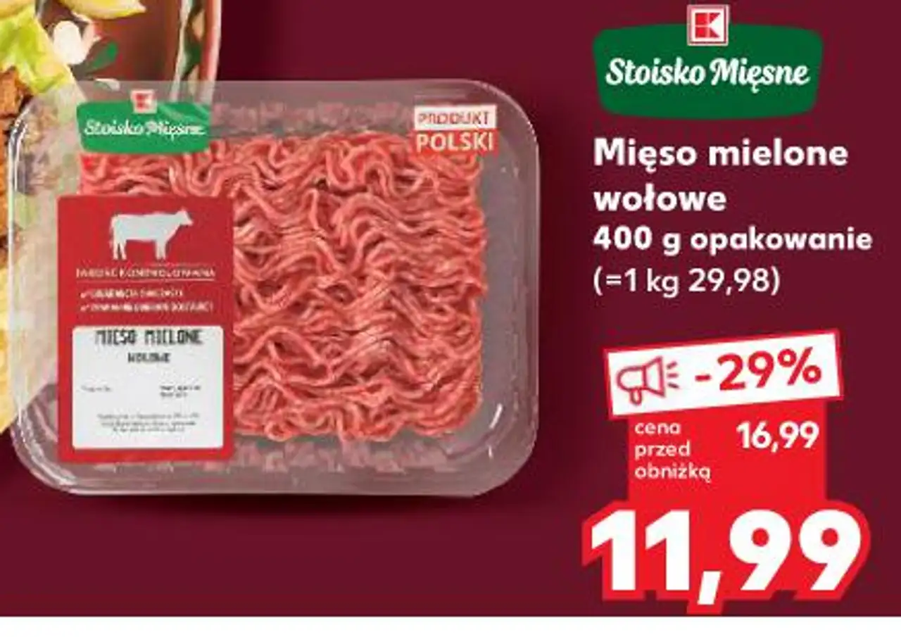 Stoisko Mięsne Mięso mielone wołowe