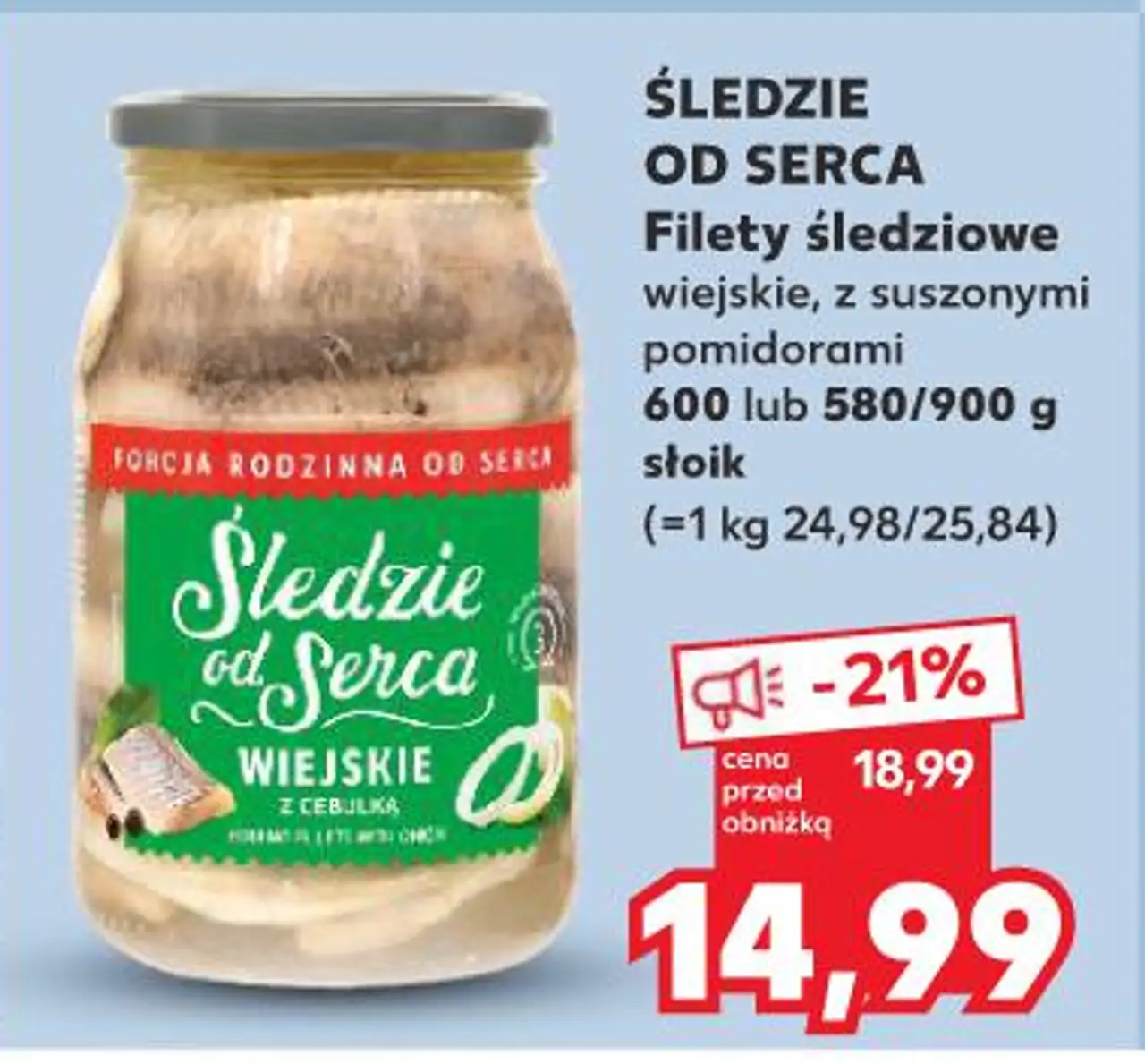 ŚLEDZIE OD SERCA Filety śledziowe wiejskie z suszonymi pomidorami