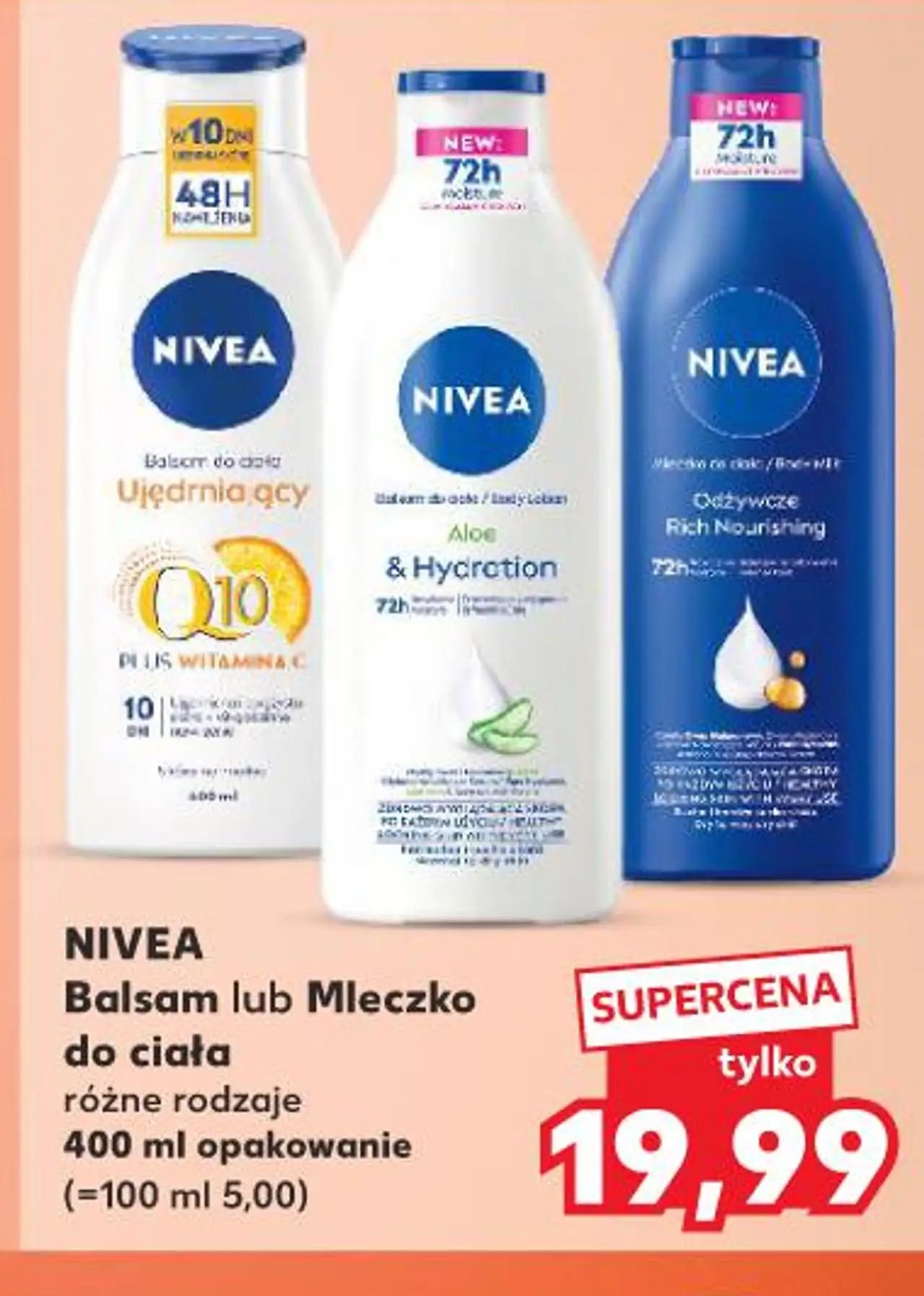 Nivea Balsam lub Mleczko do ciała