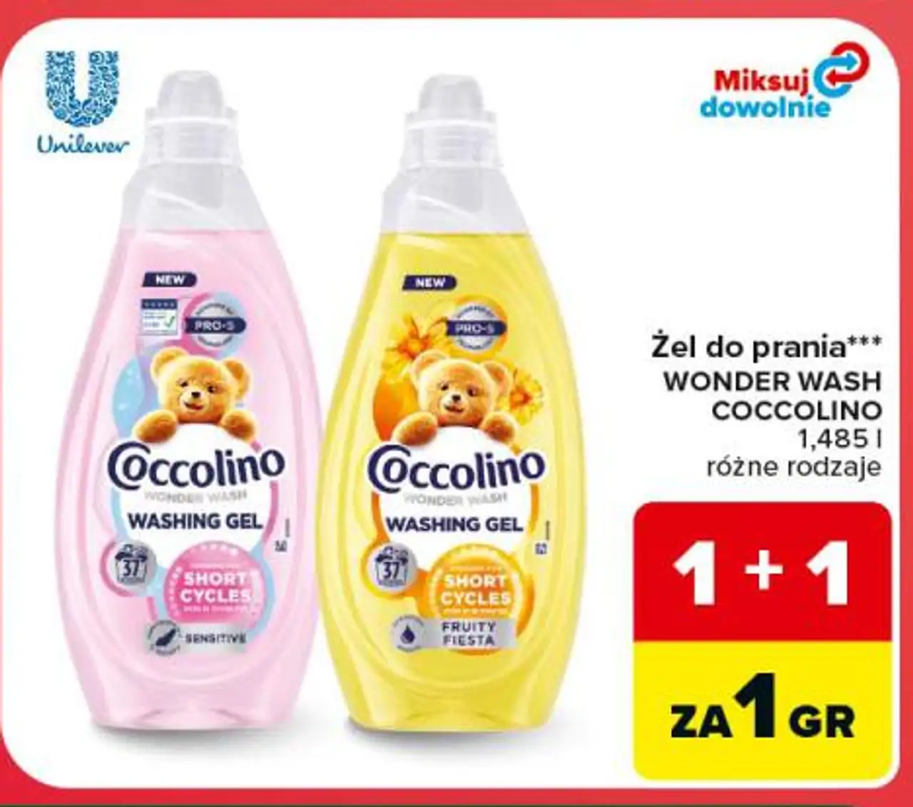 Żel do prania WONDER WASH COCCOLINO