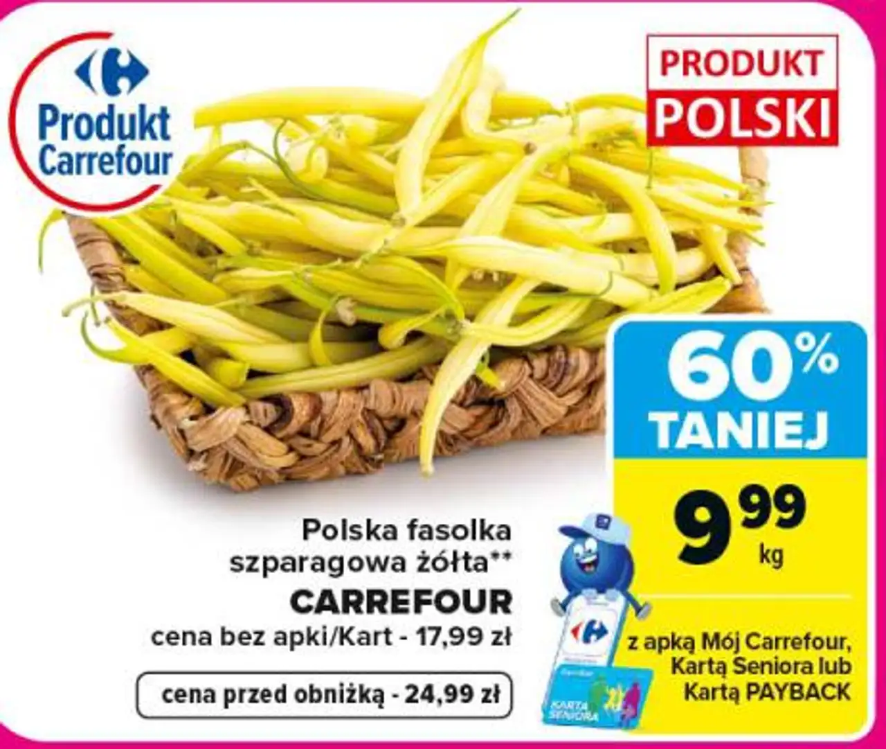 Polska fasolka szparagowa żółta CARREFOUR
