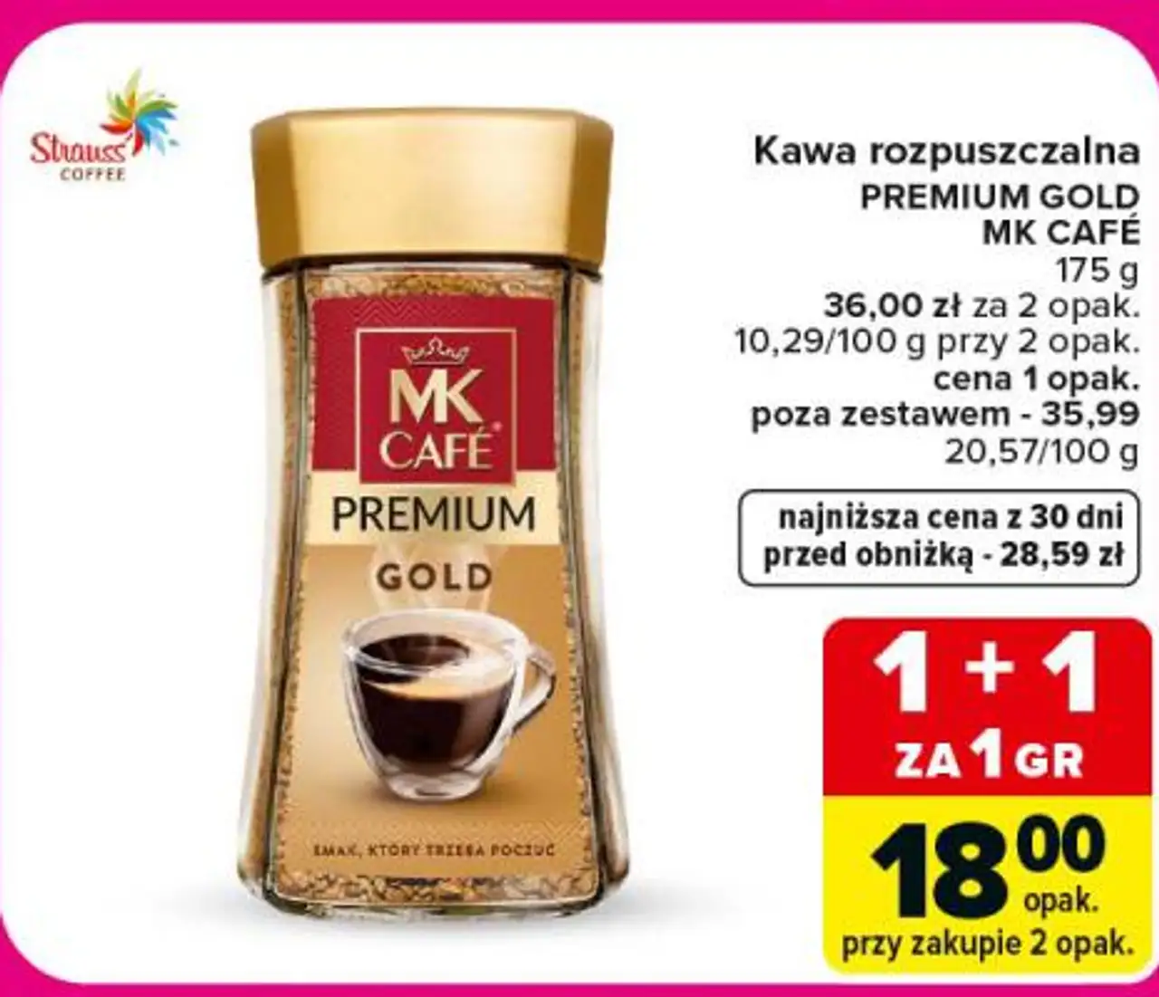 Kawa rozpuszczalna PREMIUM GOLD MK CAFE