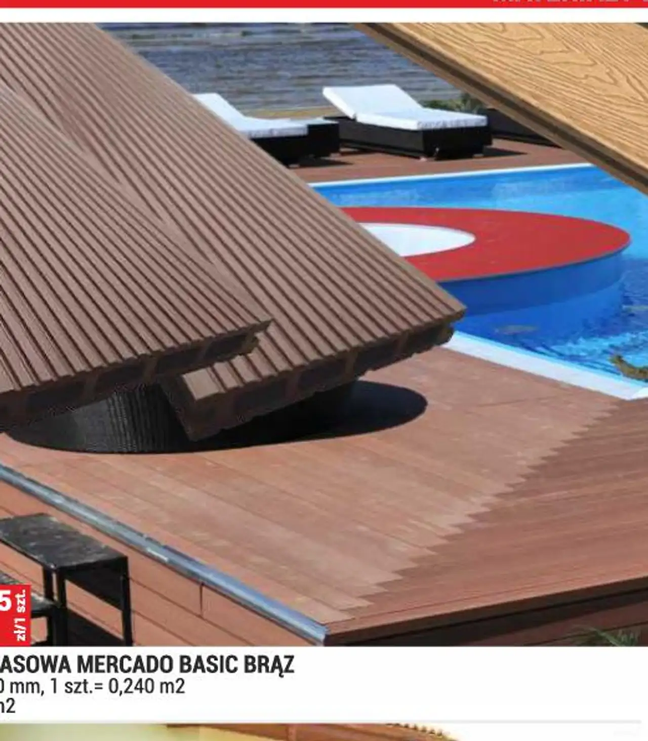 Deska tarasowa Mercado Basic brąz