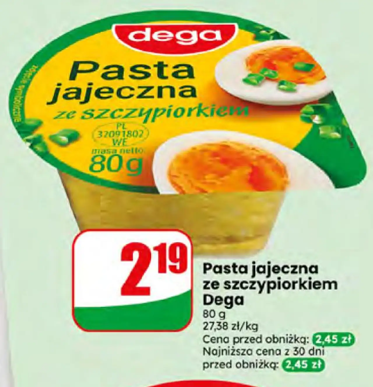 Pasta jajeczna ze szczypiorkiem Dega