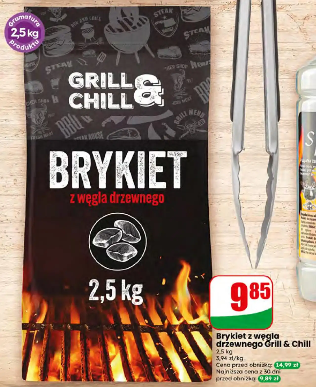 Brykiet z węgla drzewnego Grill & Chill