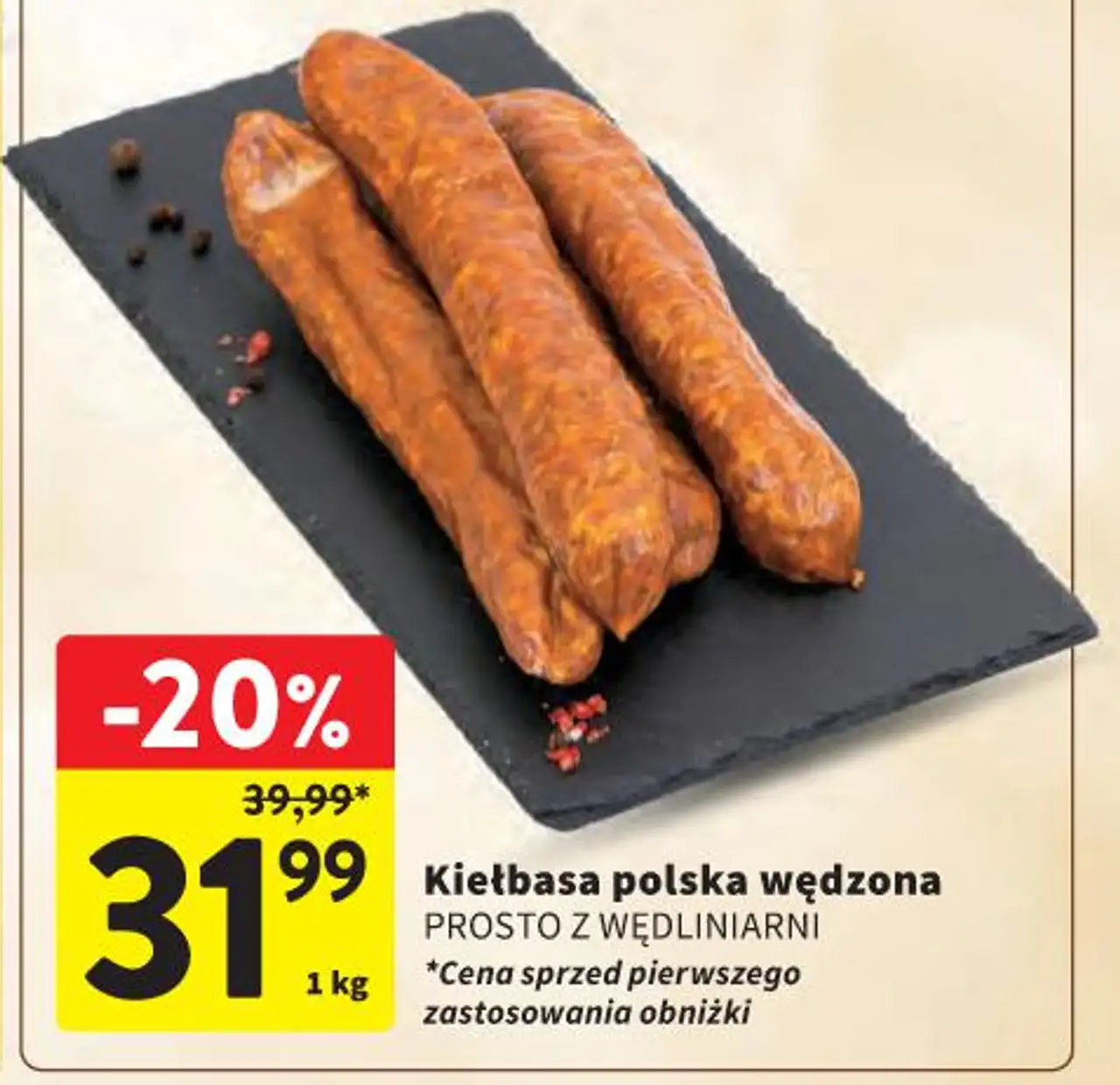 Kiełbasa polska wędzona Prosto z Wędliniarni