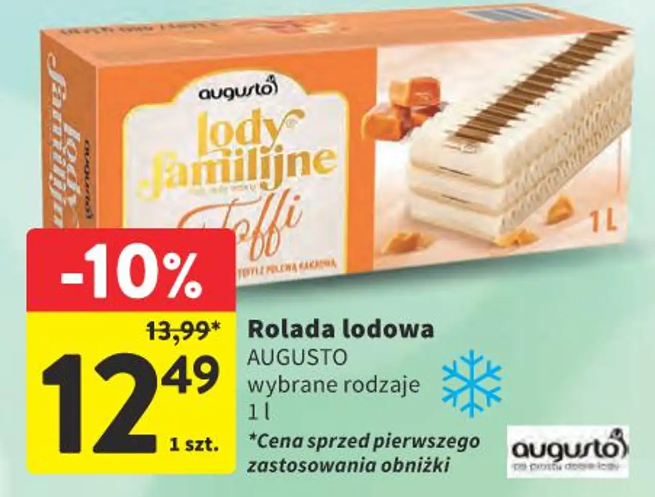 Rolada lodowa AUGUSTO wybrane rodzaje