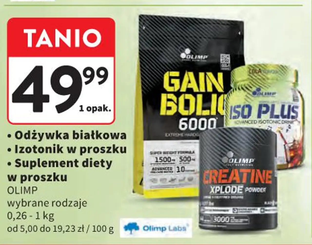 Odżywka białkowa / Izotonik w proszku / Suplement diety Olimp