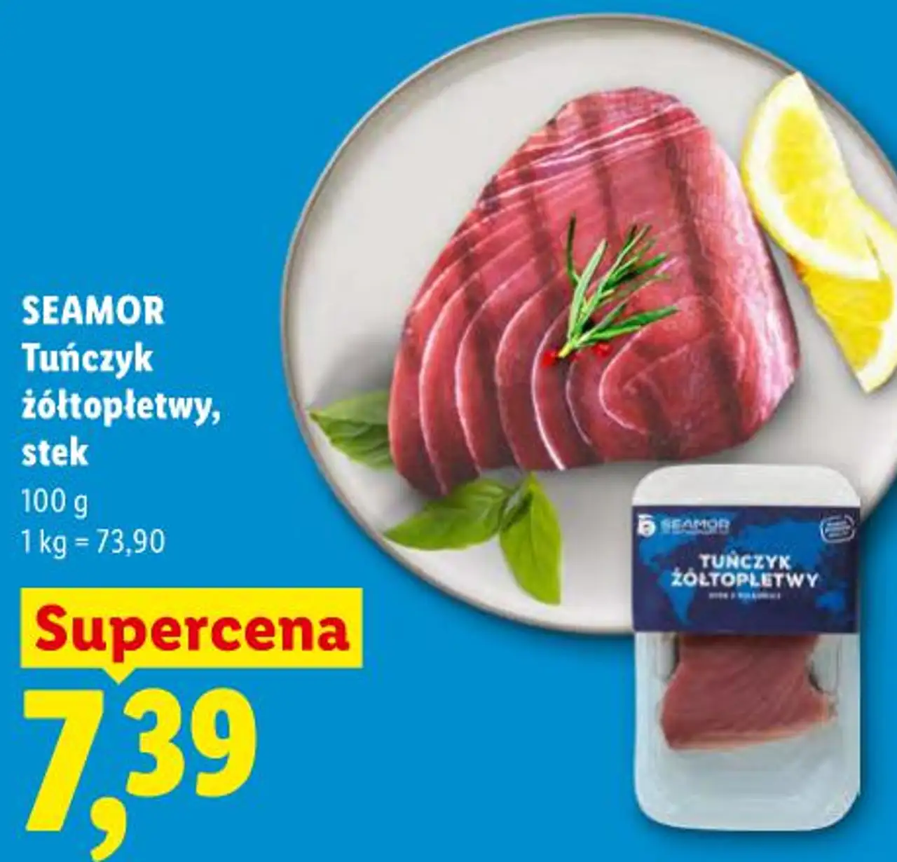 SEAMOR Tuńczyk żółtopłetwy, stek