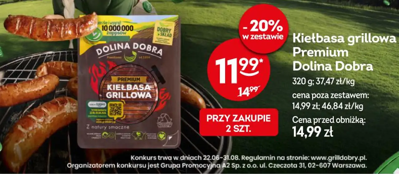 Kiełbasa grillowa Premium Dolina Dobra