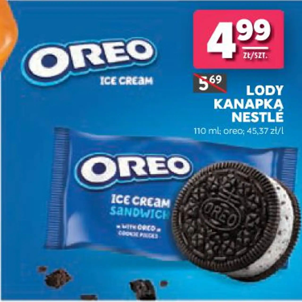 Lody Kanapka Nestlé Oreo