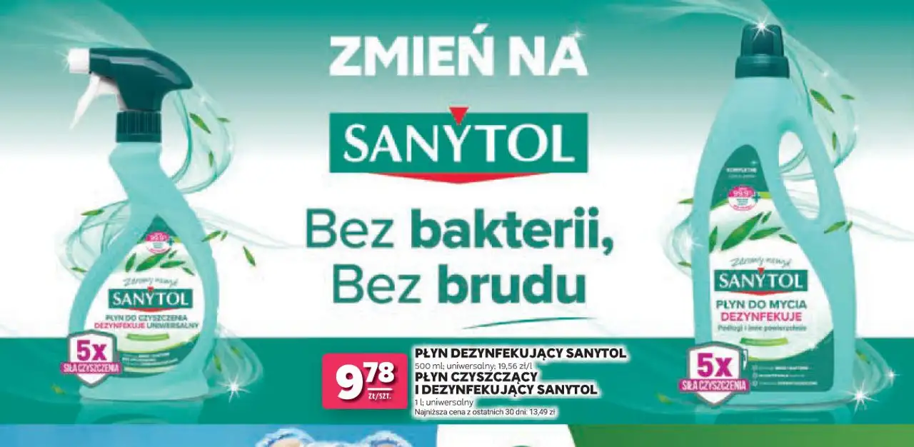 Płyn dezynfekujący Sanytol / Płyn czyszczący i dezynfekujący Sanytol