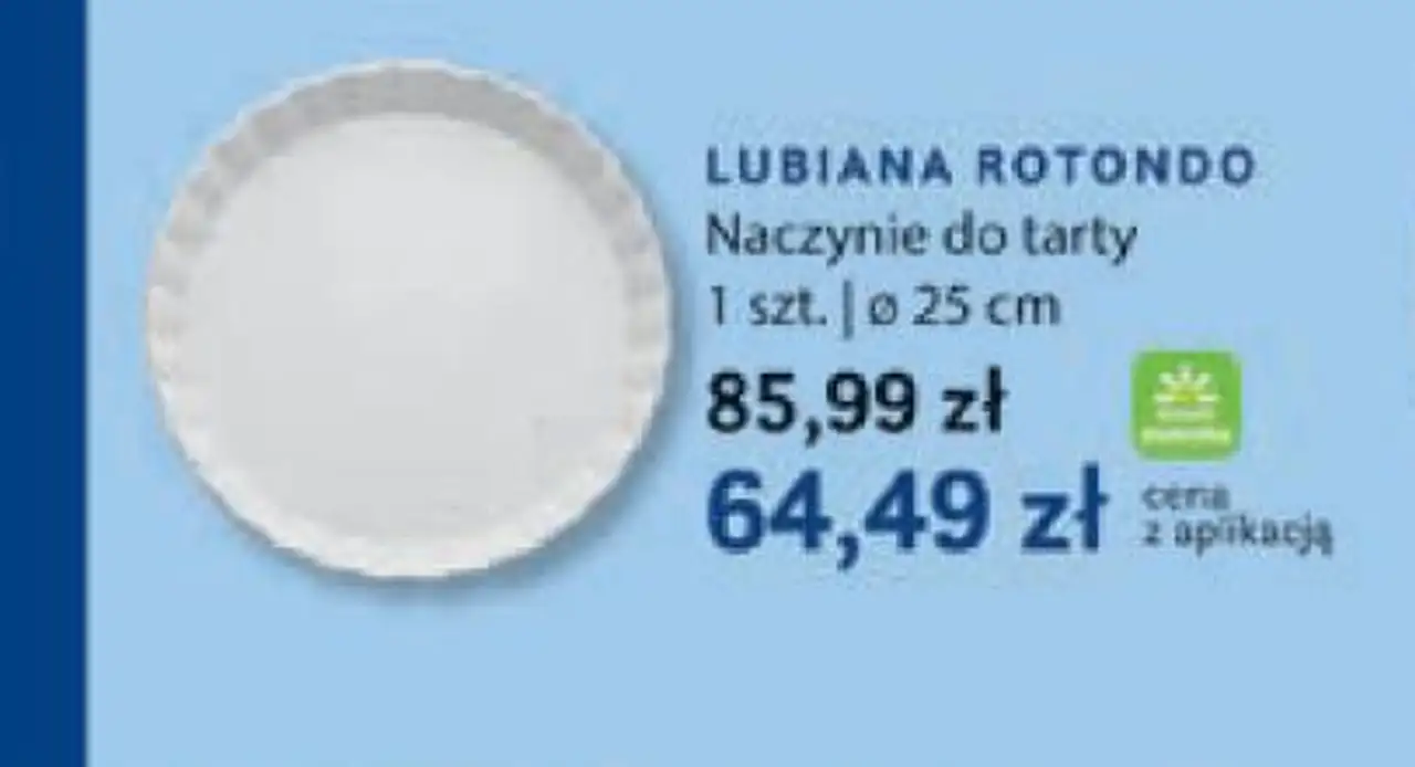 Lubiana Rotondo Naczynie do tarty