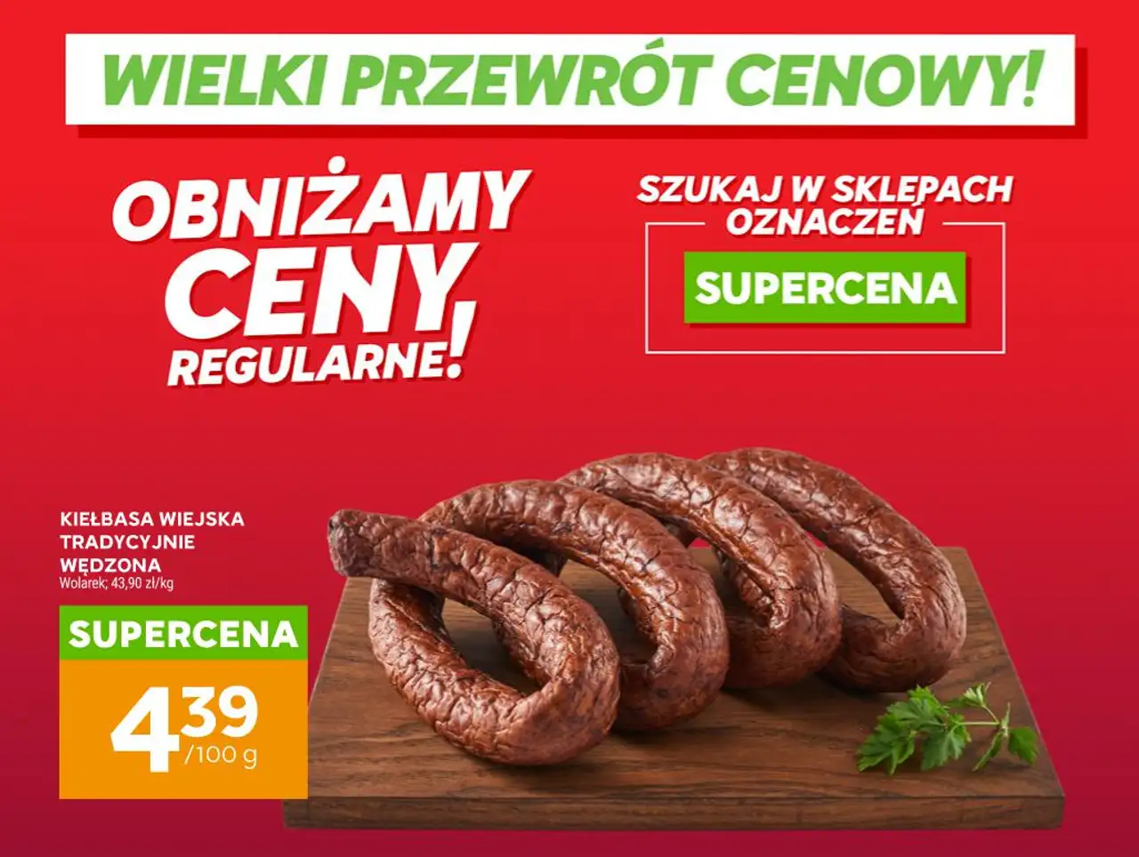 Kiełbasa wiejska tradycyjnie wędzona Wolarek