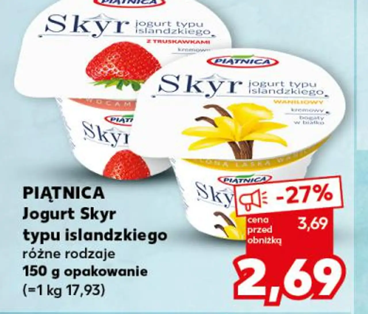 Piątnica Jogurt Skyr typu islandzkiego