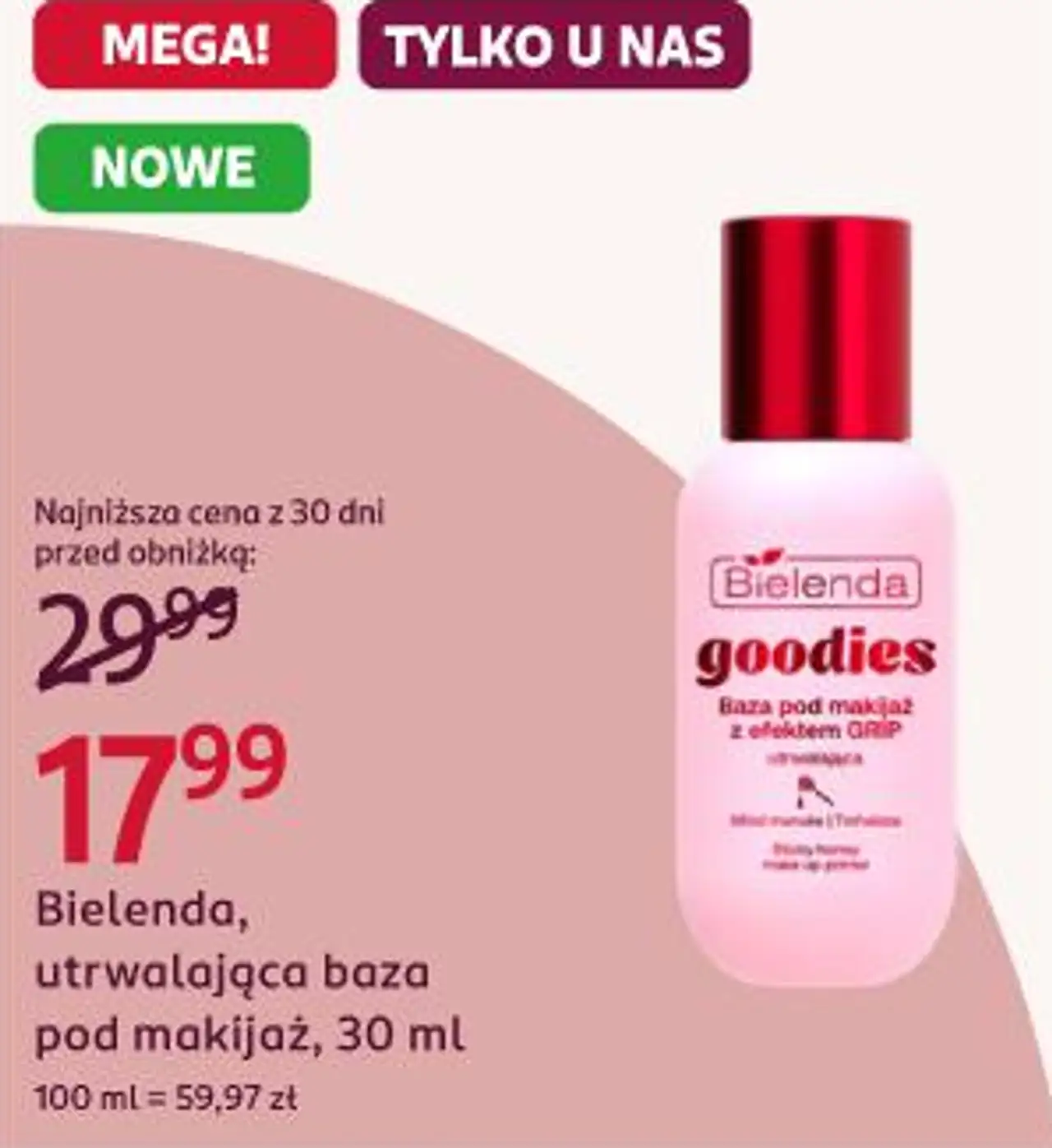 Bielenda, utrwalająca baza pod makijaż, 30 ml