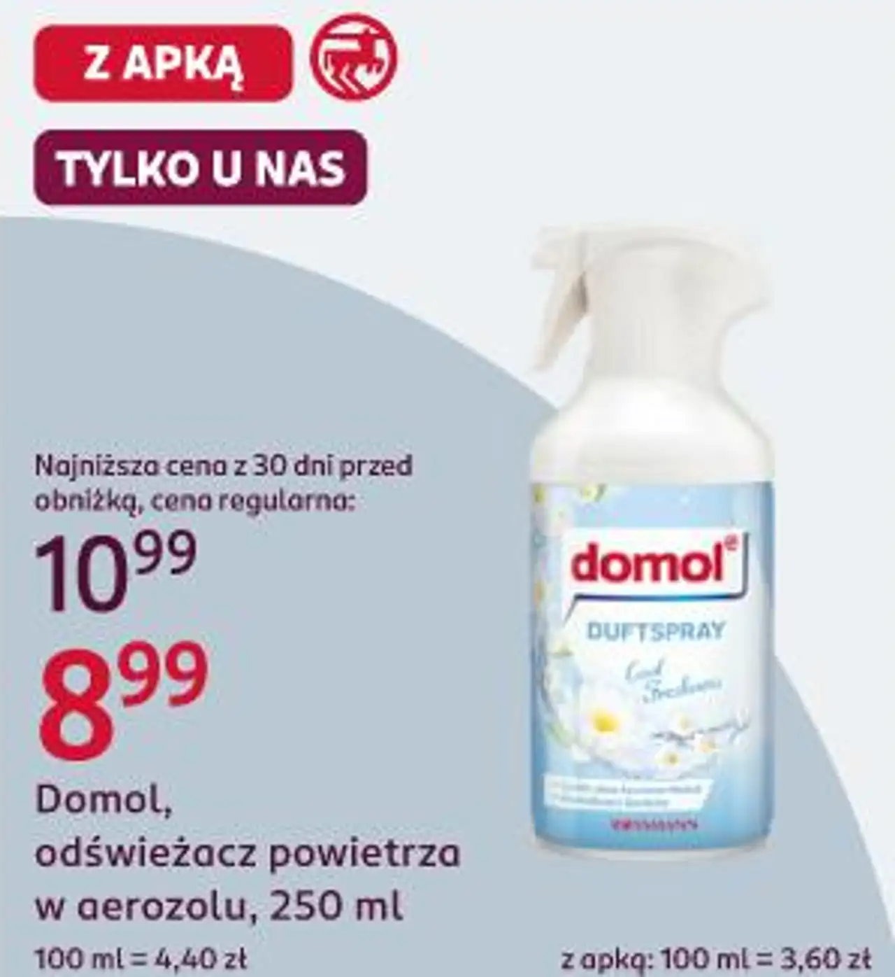 Domol, odświeżacz powietrza w aerozolu, 250 ml