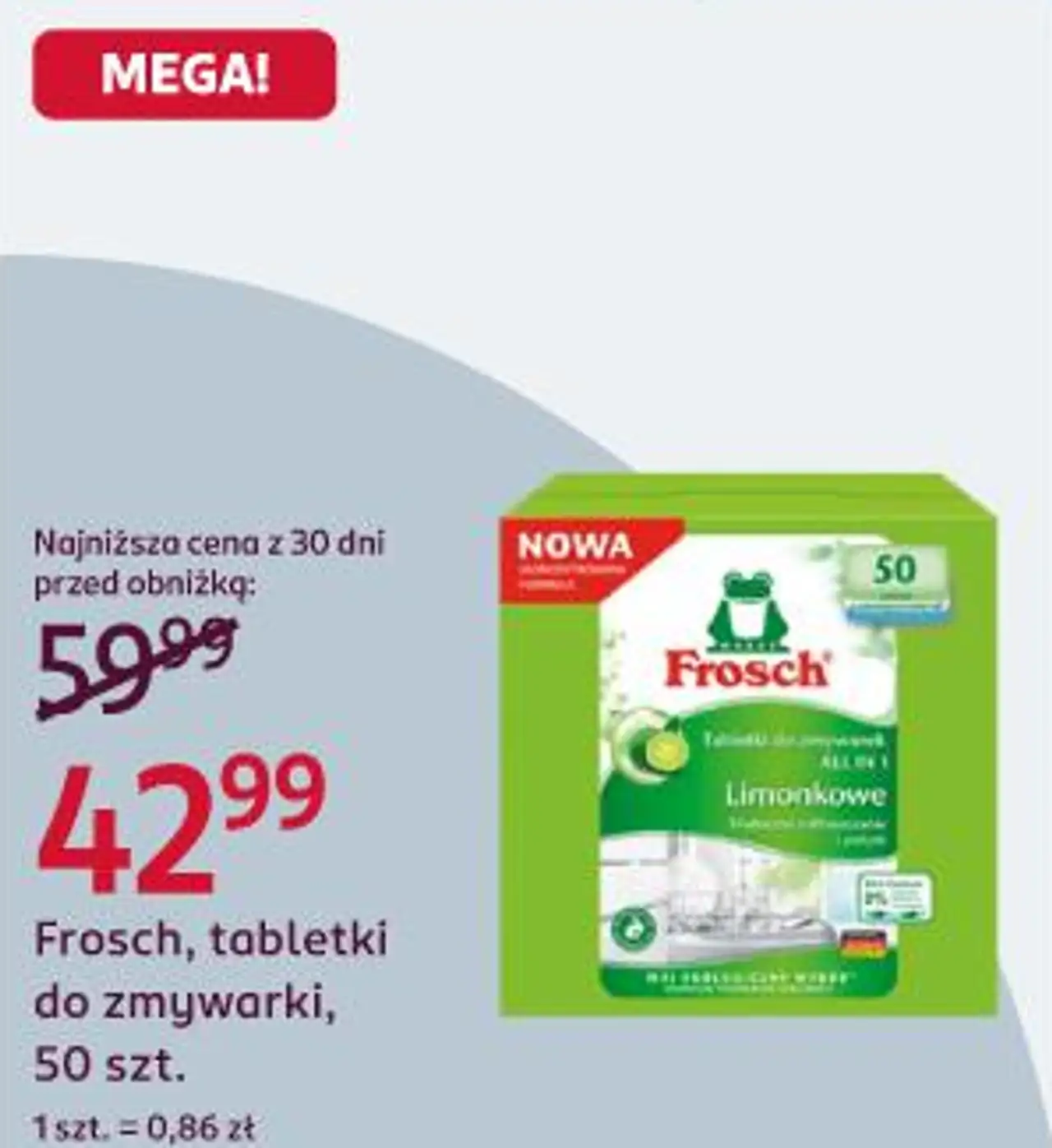 Frosch, tabletki do zmywarki, 50 szt.