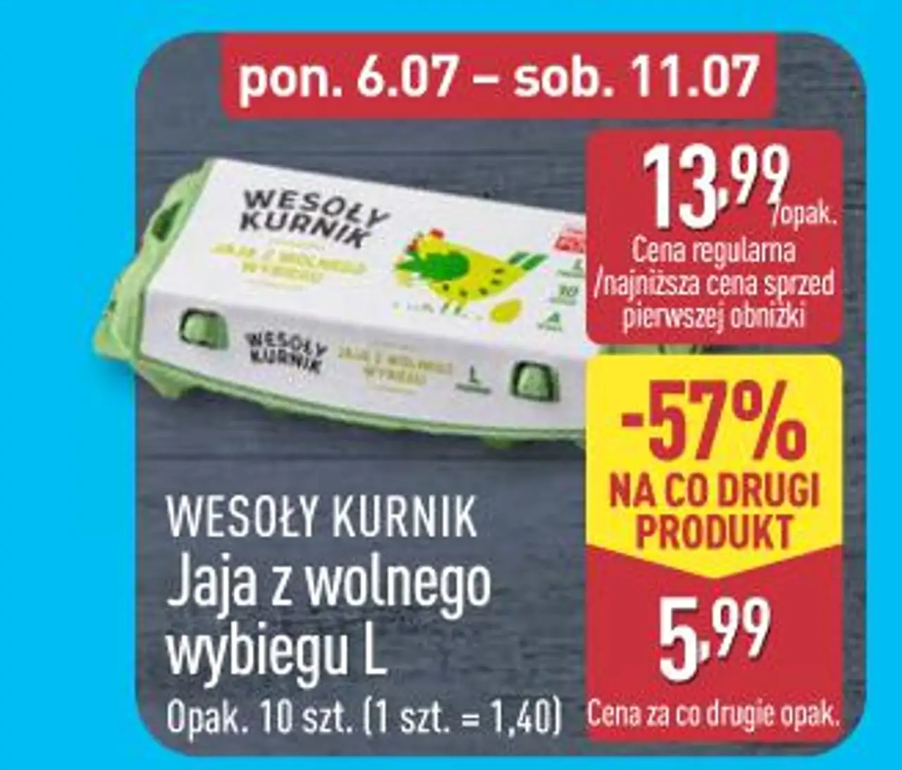 Wesoły Kurnik Jaja z wolnego wybiegu L