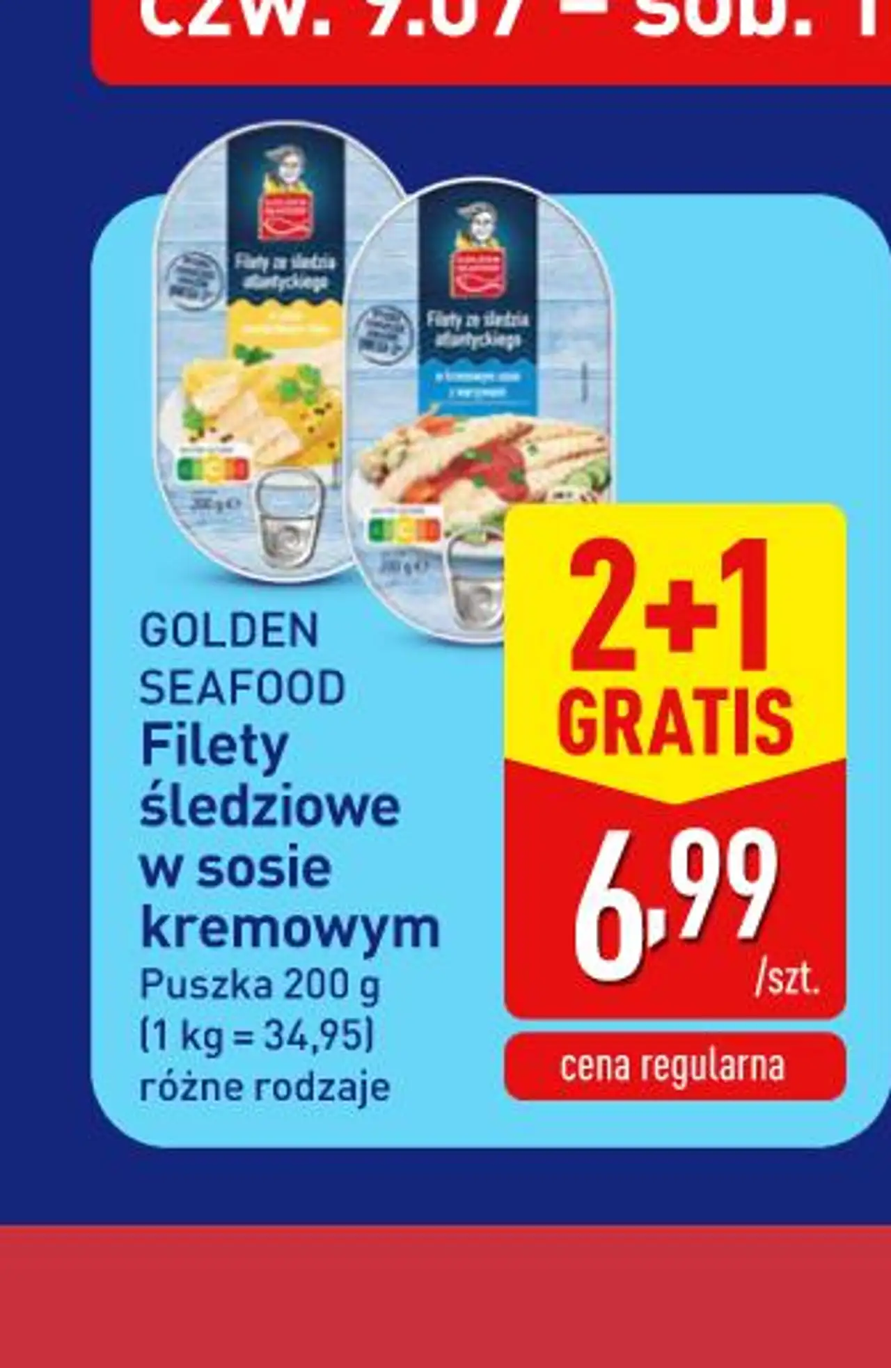 GOLDEN SEAFOOD Filety śledziowe w sosie kremowym