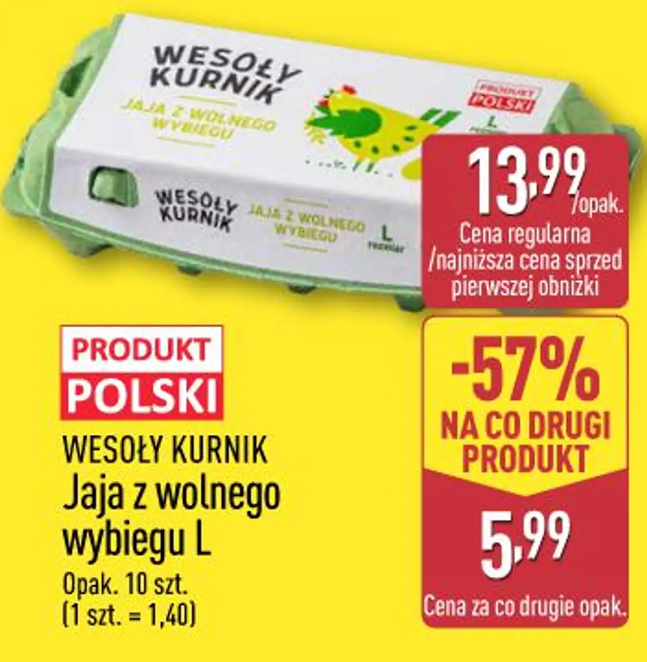 Wesoły Kurnik Jaja z wolnego wybiegu L