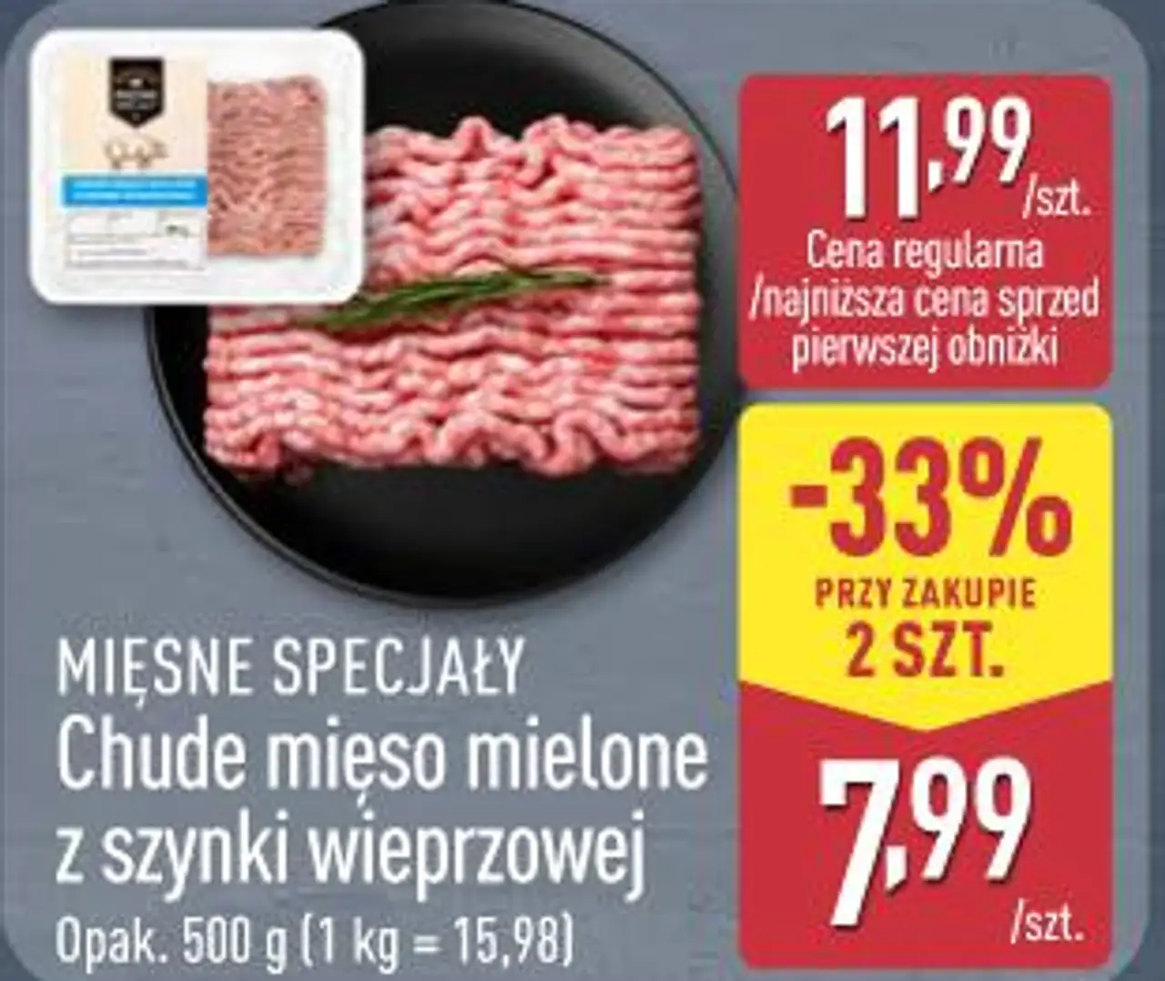 Mięsne Specjały Chude mięso mielone z szynki wieprzowej