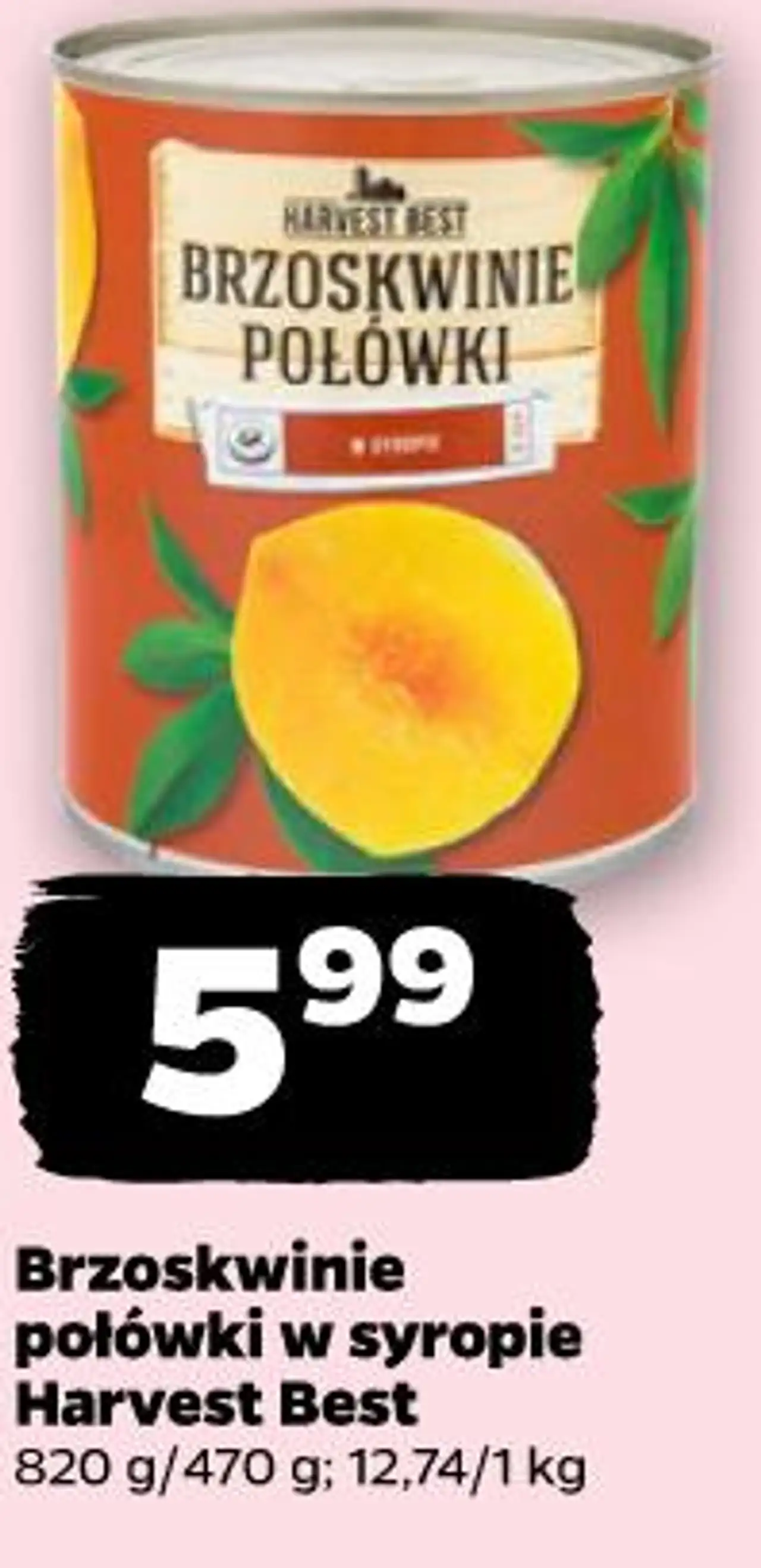 Brzoskwinie połówki w syropie Harvest Best