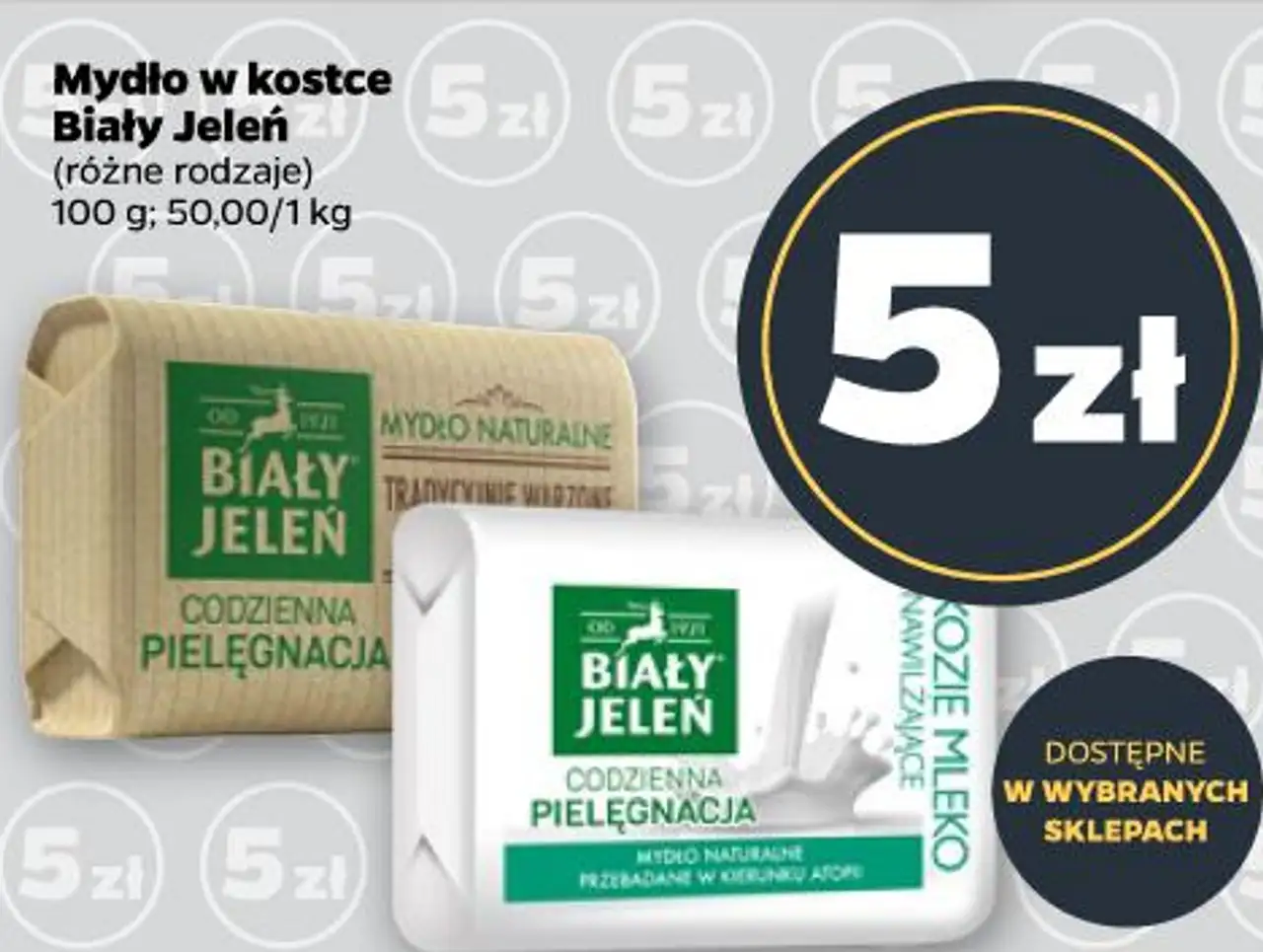 Mydło w kostce Biały Jeleń
