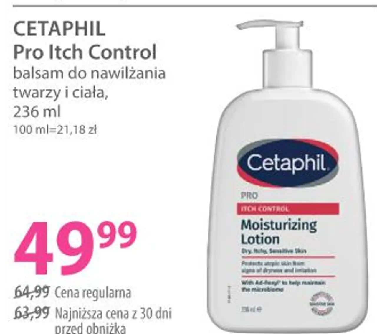 CETAPHIL Pro Itch Control balsam do nawilżania twarzy i ciała