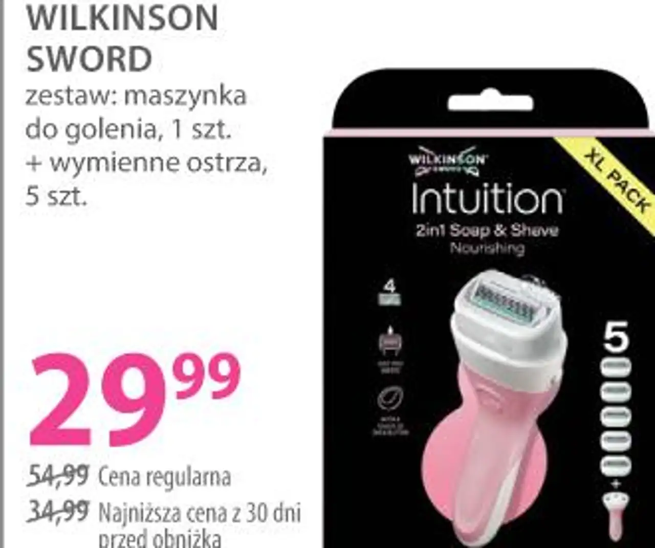 Wilkinson Sword zestaw: maszynka do golenia + wymienne ostrza