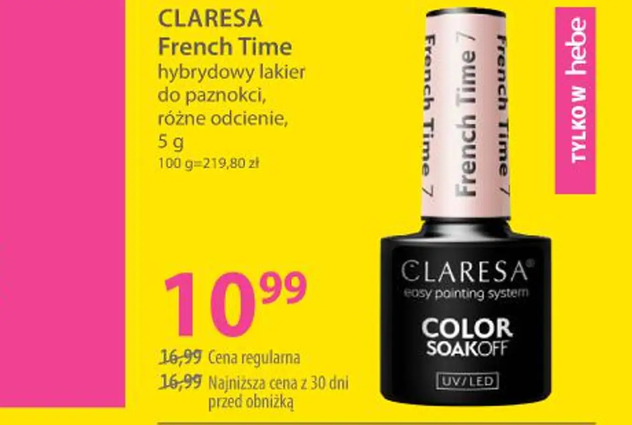 Claresa French Time hybrydowy lakier do paznokci