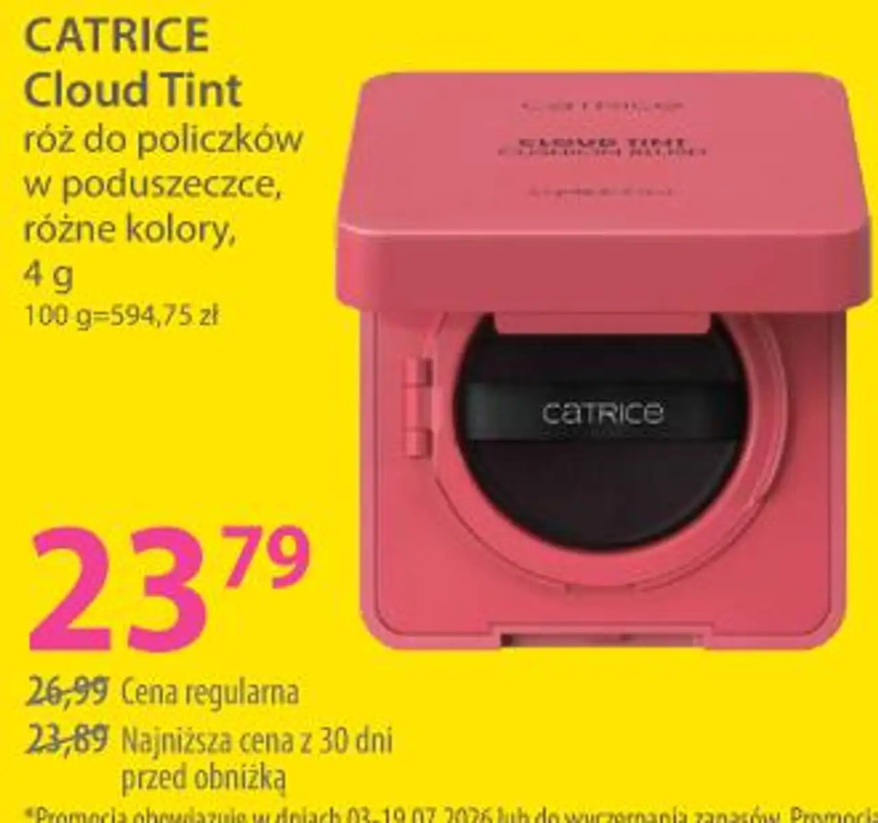 Catrice Cloud Tint róż do policzków w poduszeczce