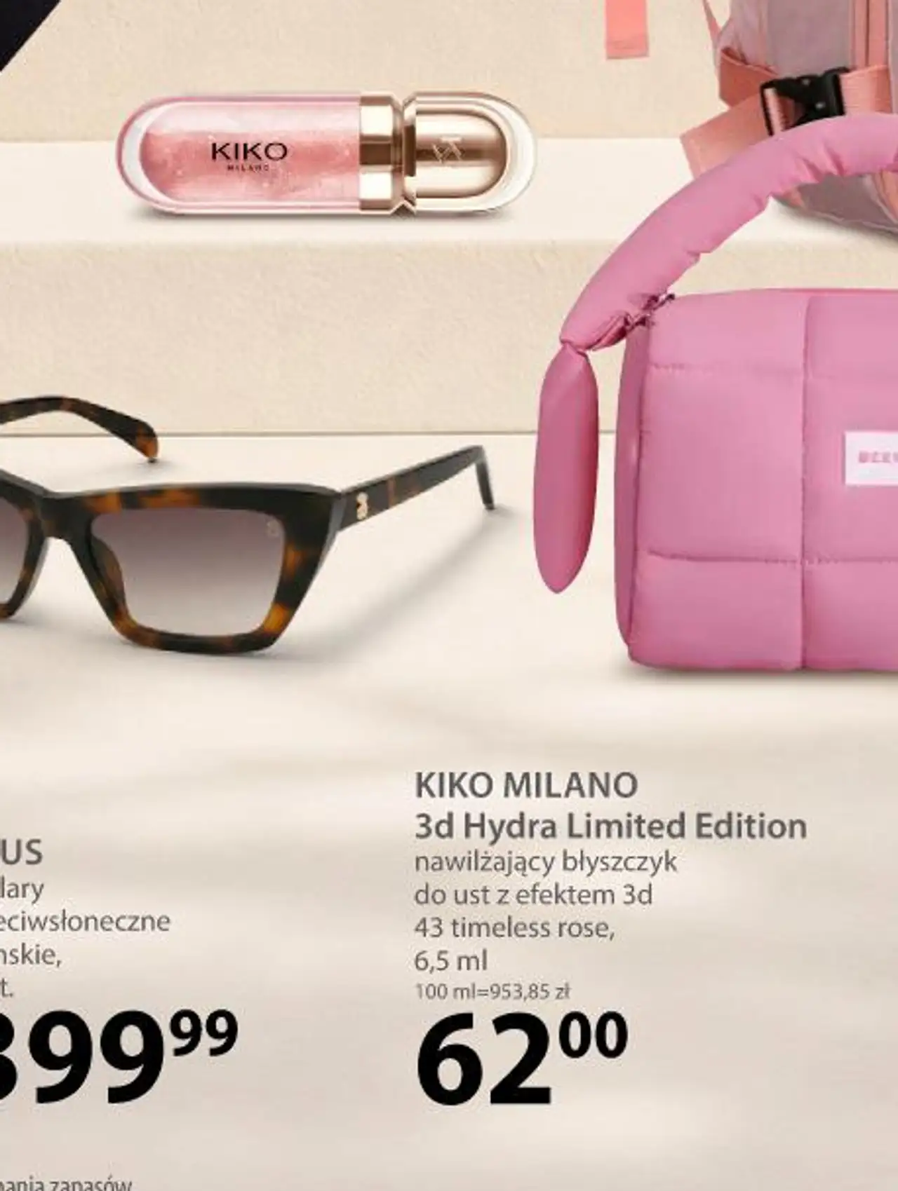 KIKO MILANO 3d Hydra Limited Edition nawilżający błyszczyk do ust z efektem 3d