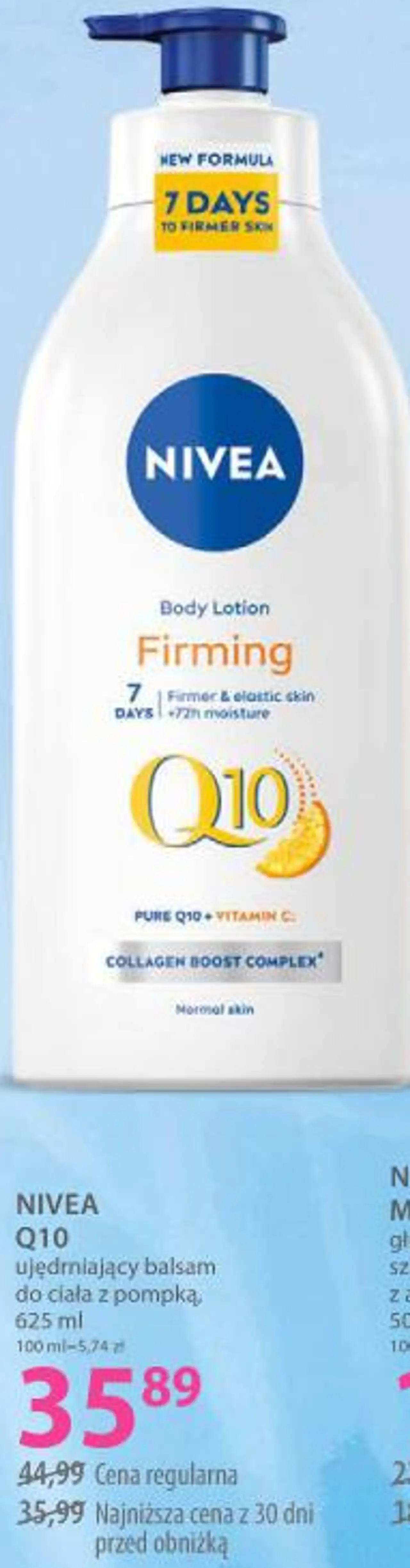 NIVEA Q10 ujędrniający balsam do ciała z pompką