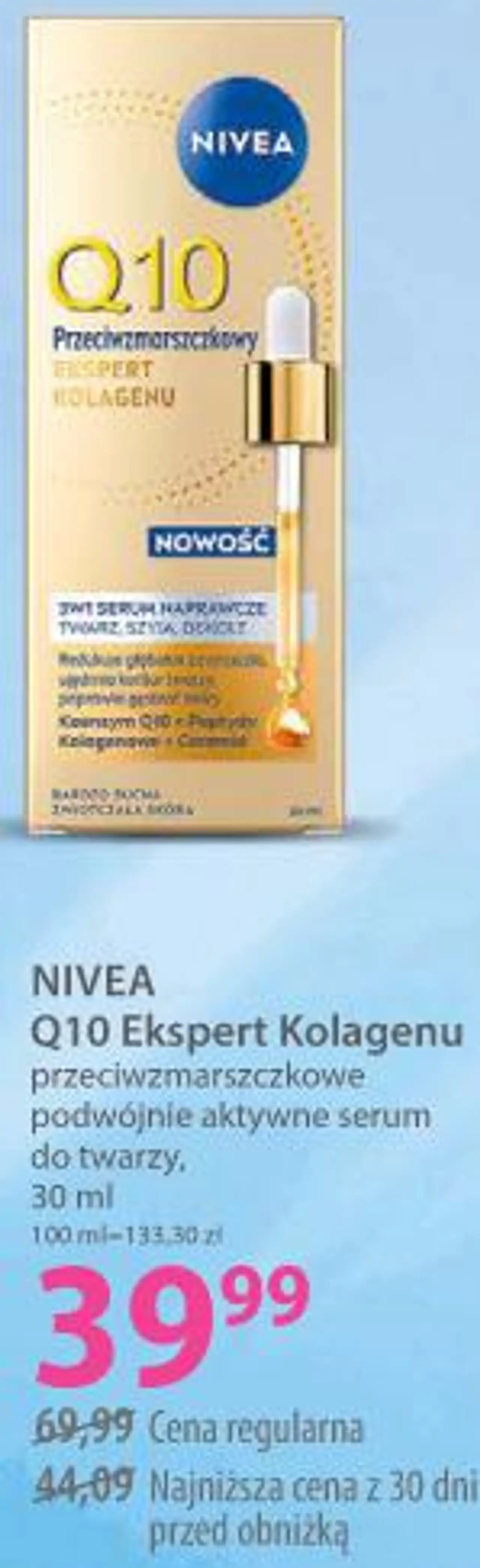 NIVEA Q10 Ekspert Kolagenu przeciwzmarszczkowe podwójnie aktywne serum do twarzy