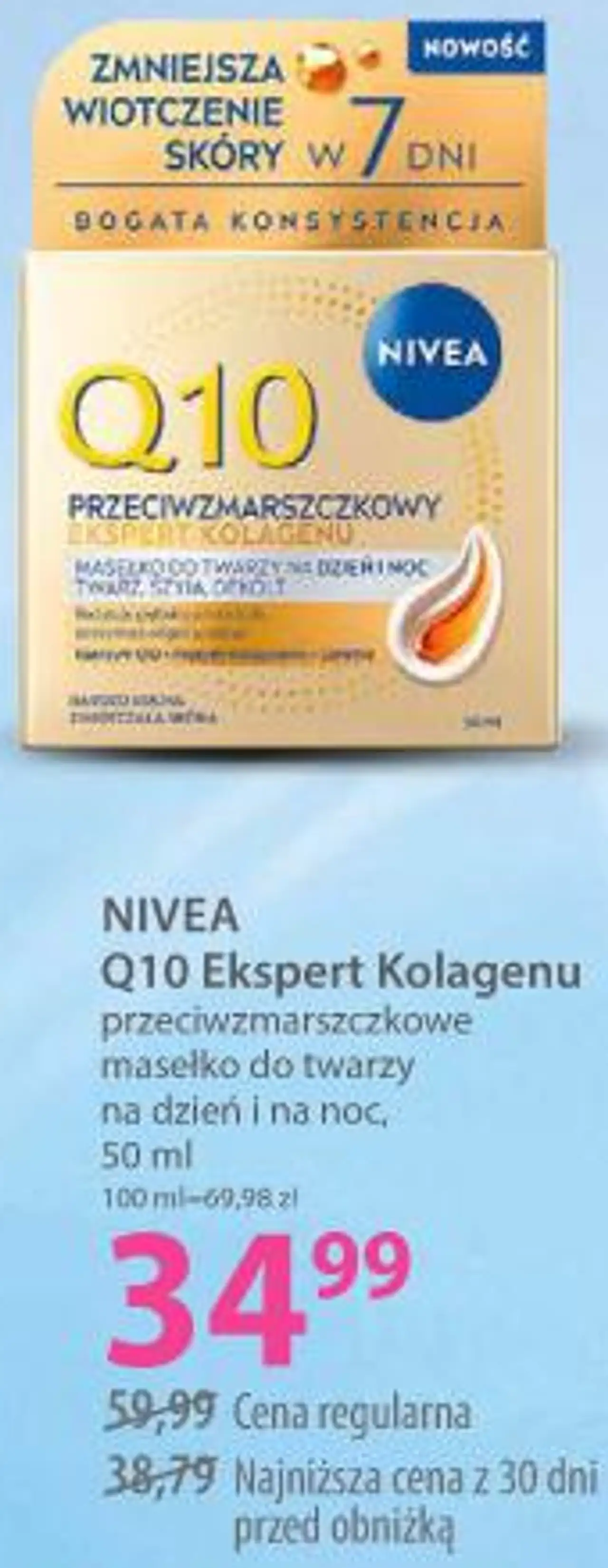 NIVEA Q10 Ekspert Kolagenu przeciwzmarszczkowe masełko do twarzy na dzień i na noc