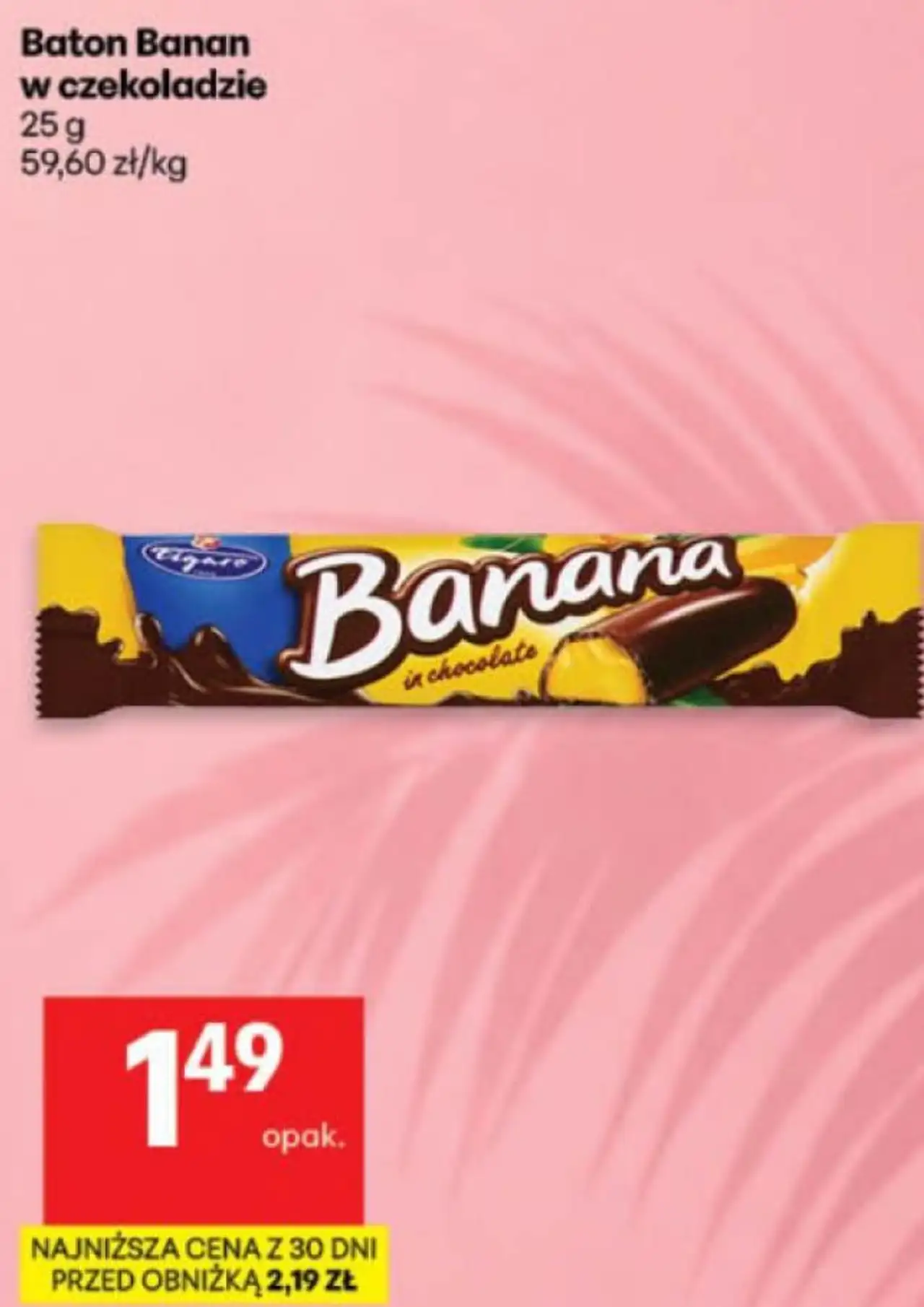 Baton Banan w czekoladzie
