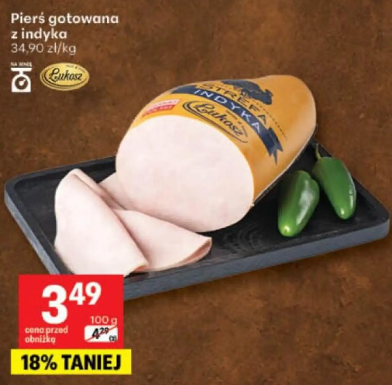 Pierś gotowana z indyka