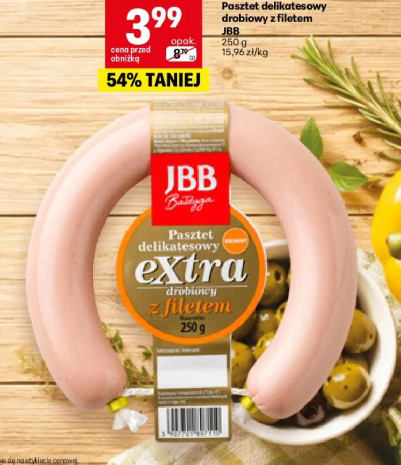 Pasztet delikatesowy drobiowy z filetem JBB