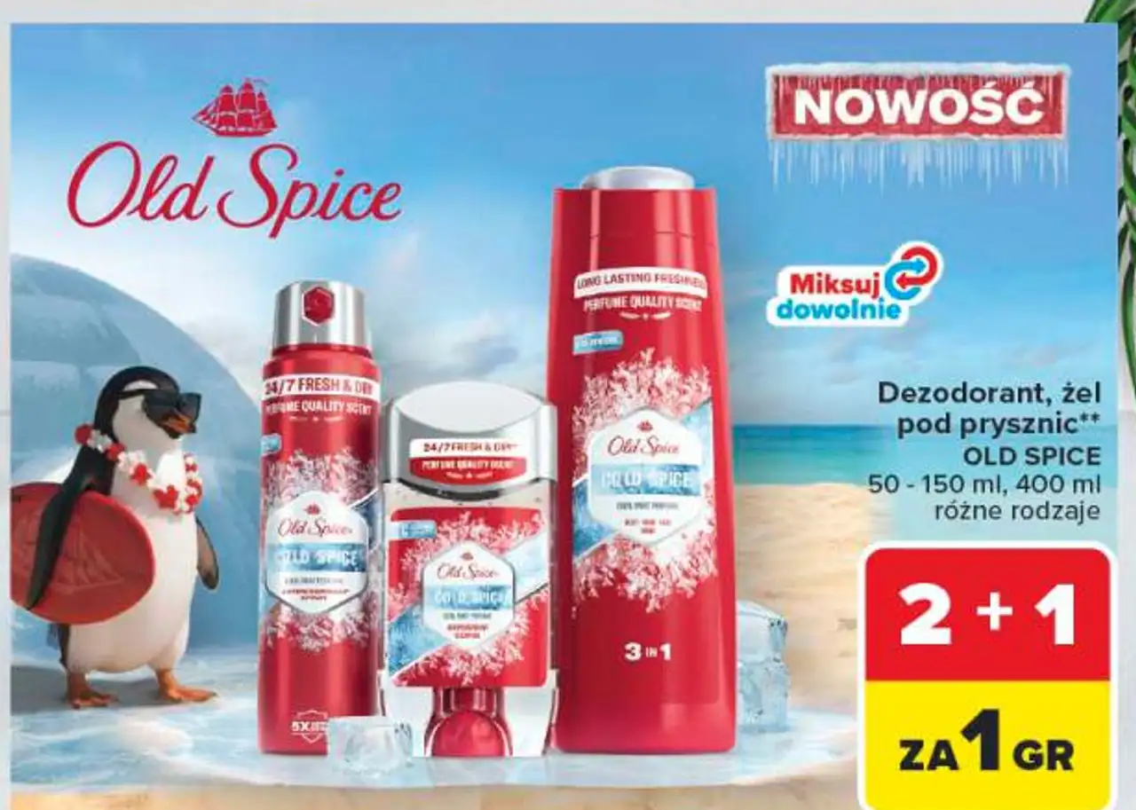 Dezodorant, żel pod prysznic Old Spice