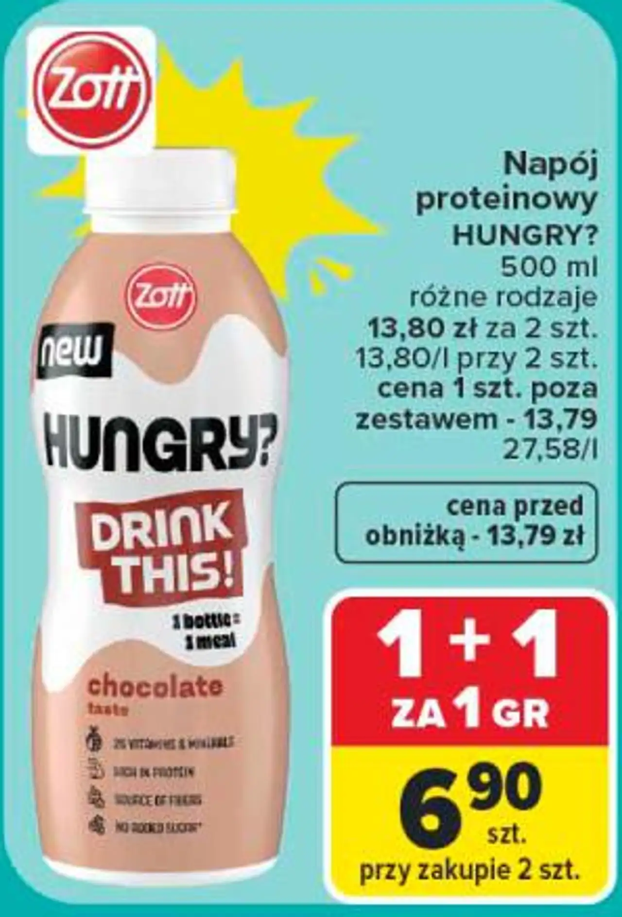 Napój proteinowy HUNGRY? ZOTT