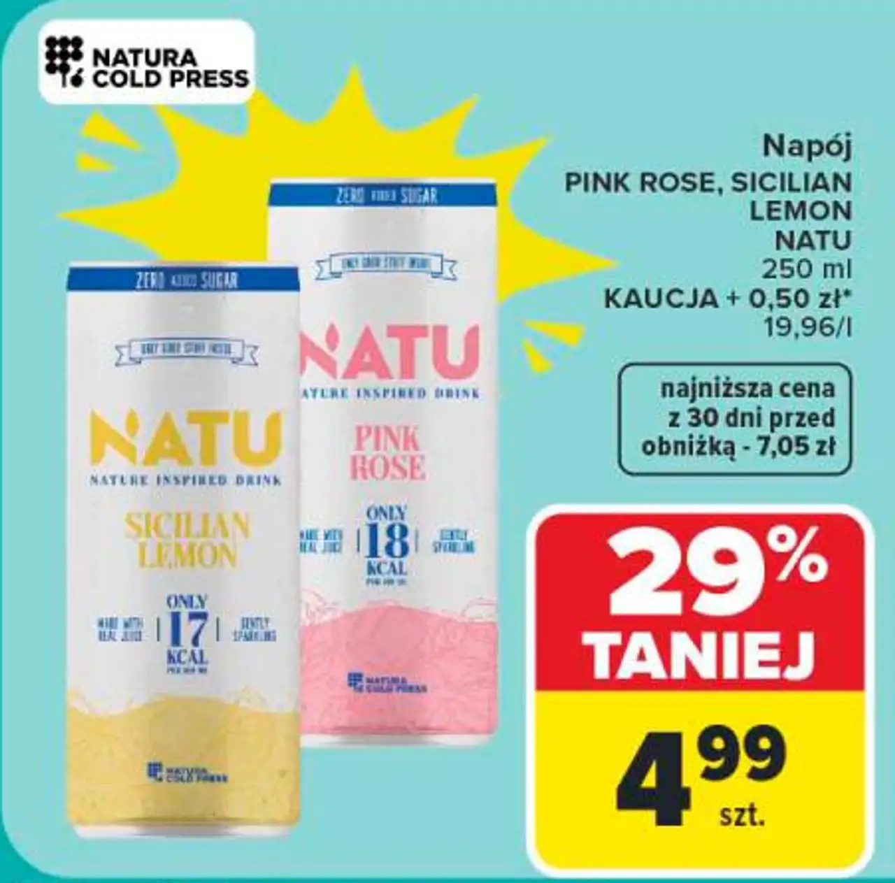 Napój PINK ROSE, SICILIAN LEMON NATU